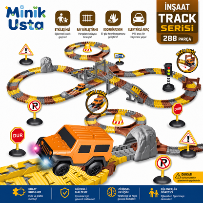 İnşaat Temalı Magic Tracks 288 Parça Full Set